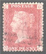 Great Britain Scott 33 Used Plate 130 - DC